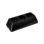 ELMARK vezeték nélküli hármas elosztó, fekete, 16A