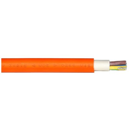   NHXH-J 3x6 mm2 Cablu fără halogen rezistent la foc FE180 / E90 cu durata de funcționare 90 minute RE 0,6 / 1kV portocaliu