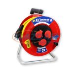   COMMEL 200-344 kábeldobos hosszabbító, 25m, 3x1,5mm2 AT N07V3V3-F, 3db csapfedeles csatlakozó 250V, 16A, IP44