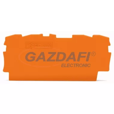 WAGO vég és középső lemez narancssárga 2000-1492