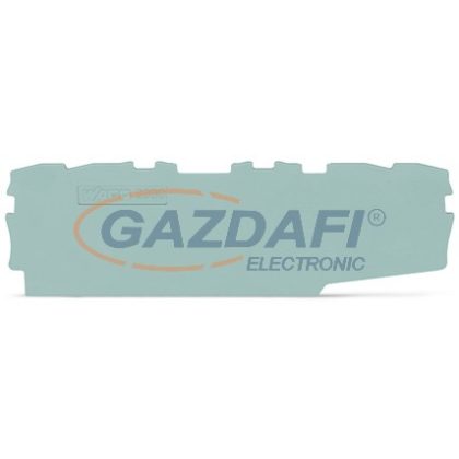 WAGO vég és középső lemez szürke 2000-2195