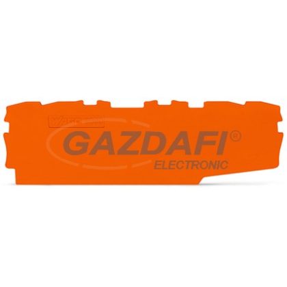WAGO vég és középső lemez narancssárga 2000-2196
