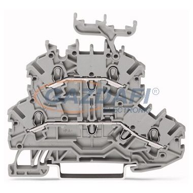 WAGO dupla sorkapocs szürke 2000-2232