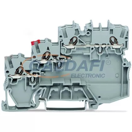   WAGO 3-vezetékes működtető tápcsatlakozó szürke 2000-5311-1102-950