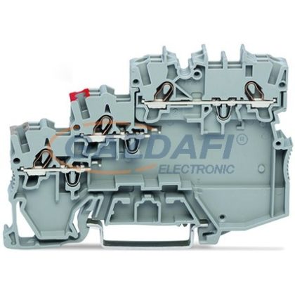   WAGO 3-vezetékes működtető tápcsatlakozó szürke 2000-5311