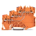 WAGO 3-vezetékes működtető kapocs narancssárga 2000-5372