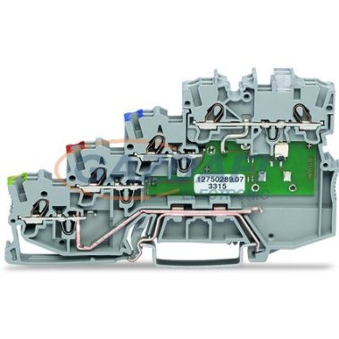 WAGO 4-vezetékes érzékelő sorkapocs szürke 2000-5417-1102-950