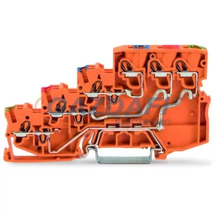   WAGO 4-vezetékes érzékelő sorkapocs narancssárga 2000-5457-1102-953