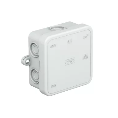 OBO 2000016 A 8 Cable junction box 75x75x36mm light gray IP55 polyethylene