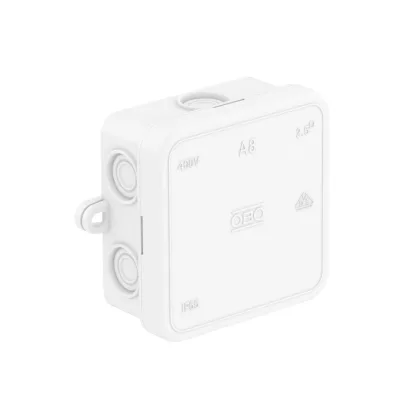  OBO 2000075 A 8 HF RW Cutie de joncțiune pentru cablu 75x75x36mm polietilenă IP55 albă 