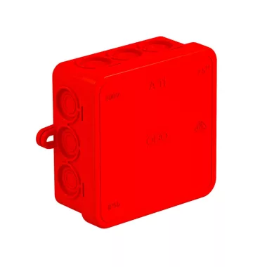 OBO 2000164 A 11 HF RO Kábel-Leágazódoboz 85x85x40mm piros IP55 polietilén