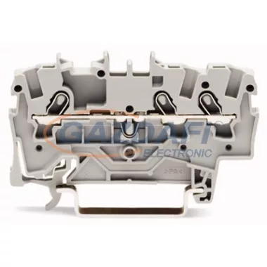 WAGO 3-vezetékes csatlakozóblokk szürke 2001-1301