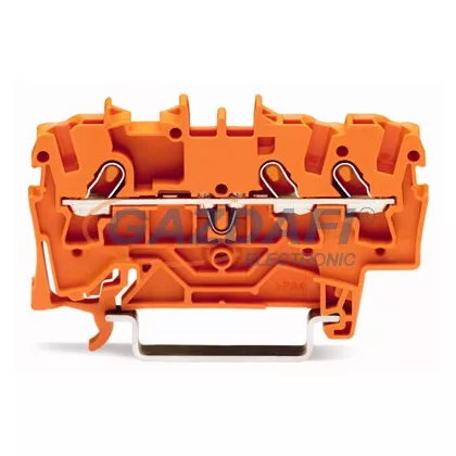 WAGO 3-vezetékes csatlakozóblokk narancssárga 2001-1302