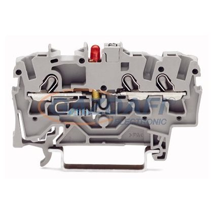 WAGO 3-vezetékes LED sorkapocs szürke 2001-1321-1000-434