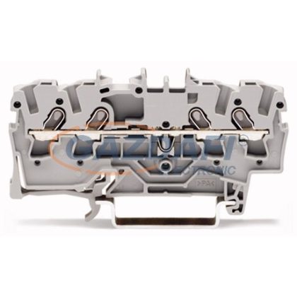 WAGOn 4-vezetékes kapocslécen keresztül szürke 2001-1401