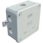   OBO 2001942 B 9 K M Cable junction box with 3 glands 94x94x45mm light gray IP54 Duroplastic, aminoplastic
