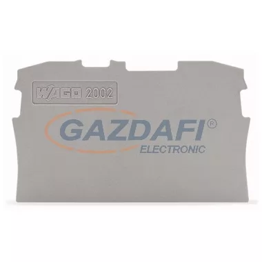 WAGO Vég és középső lemez szürke 2002-1291