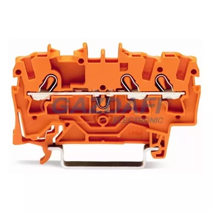 WAGO 3-vezetékes csatlakozóblokk narancssárga 2002-1302