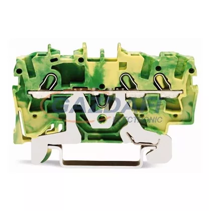 WAGO 3-vezetékes földelő kapocs zöld-sárga 2002-1307