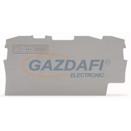 WAGO Vég és középső lemez szürke 2002-1391