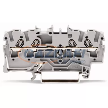 WAGO 4-vezetékes sorkapocsblokk szürke 2002-1401