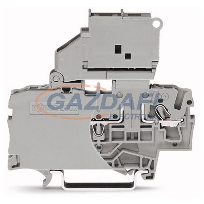   WAGO 2-vezetékes biztosíték sorkapocs szürke 2002-1611-1000-542