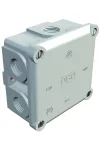 OBO 2002140 B 10 M 5 Cutie de joncțiune a cablului cu bloc terminal 91x91x51mm gri deschis IP54 Duroplast, aminoplast
