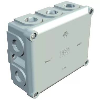 OBO 2002345 B 11 M Kábel-Leágazódoboz 136x111x57mm világosszürke IP54 Duroplaszt, aminopla