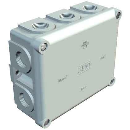 OBO 2002345 B 11 M Kábel-Leágazódoboz 136x111x57mm világosszürke IP54 Duroplaszt, aminopla