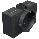  OBO 2003023 UG 60 VK Szerelvény-/kötődoboz vakolat alatti 70x110x48mm fekete IP20 polisztirol
