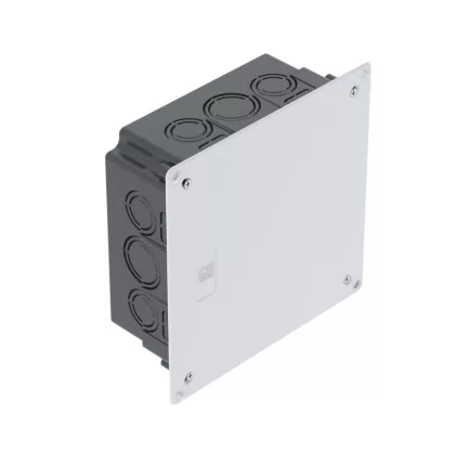   OBO 2003124 UV 150 K Kötődoboz vakolat alatti 150x150x65mm fekete IP20 polisztirol