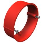  OBO 2003295 UG 60 PA 24 Inel de nivelare de tencuială sub tencuială ø60mm, H24mm roșu IP20 polistiren