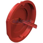   OBO 2003317 UG 60 SD Jelzőfedél vakolat alatti ø60mm piros polietilén