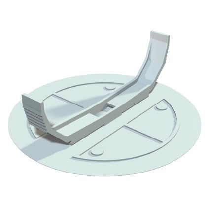   OBO 2004634 UV 80 FD Capac cu arc sub tencuiala polistiren alb ø95mm