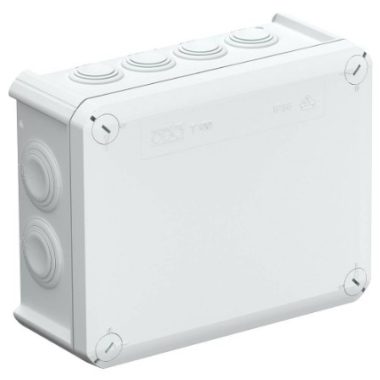 OBO 2007093 T 160 Cable junction box with inlet openings 190x150x77mm Polypropylene, glass fiber reinforced