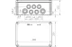 OBO 2007448 T 350 KL Leágazódoboz sorkapoccsal + bevezetésekkel 285x201x120mm Polipropilén
