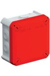 OBO 2007630 T 40 RO-LGR Cable Management Box with Inputs, Red Cover 90x90x52mm Polypropylene