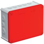   OBO 2007657 T 250 RO-LGR Cable junction box with leads, red cover 240x190x95mm Polypropylene, glass fiber reinforced