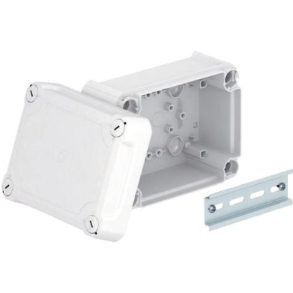   OBO 2007732 T 100 OE HD LGR Junction box with raised lid 150x116x83mm light gray Polypropylene / Polycarbonate