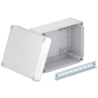 OBO 2007734 T 160 OE HD LGR Junction box with raised lid 190x150x94mm light gray Polypropylene / Polycarbonate
