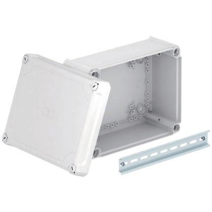   OBO 2007734 T 160 OE HD LGR Junction box with raised lid 190x150x94mm light gray Polypropylene / Polycarbonate