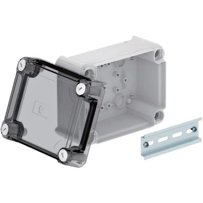   OBO 2007752 T 100 HD TR Junction box with raised transparent cover 150x116x83mm light gray Polypropylene / Polycarbonate