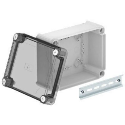   OBO 2007754 T 160 HD TR Junction box with raised transparent cover 190x150x94mm light gray Polypropylene / Polycarbonate