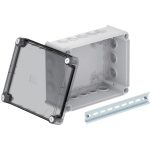   OBO 2007756 T 250 HD TR Junction box with raised transparent cover 240x190x115mm light gray Polypropylene / Polycarbonate