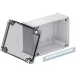   OBO 2007758 T 350 HD TR Junction box with raised transparent cover 285x201x139mm light gray Polypropylene / Polycarbonate