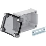   OBO 2007770 T 60 OE HD TR Junction box with raised transparent cover 114x114x76mm light gray Polypropylene / Polycarbonate