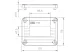 OBO 2007826 T 100 D MSD2A Capac pentru T 100 cu decupaj pentru 2 prize 150x116x15mm polipropilenă gri deschis