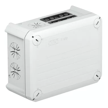 OBO 2007856 T 100 WB 4s5 Leágazódoboz Wieland csatl.hüvellyel 4s5p 150x116x67mm polipropilén