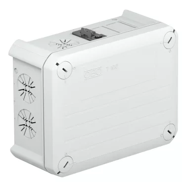OBO 2007876 T100 WS 1S3 2S3D Junction box with Wieland connector 1S3 + 2B3 150x116x67mm polypropylene