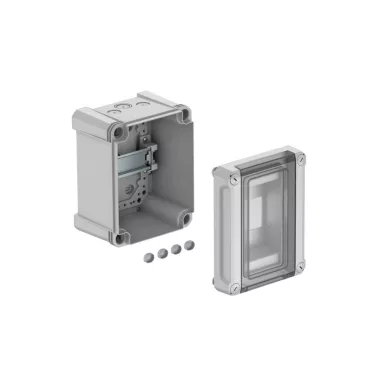 OBO 2008860 SDB 03L PC Kiselosztó 3 TE részére, sorkapocs blokk nélkül 155x190x130mm világ